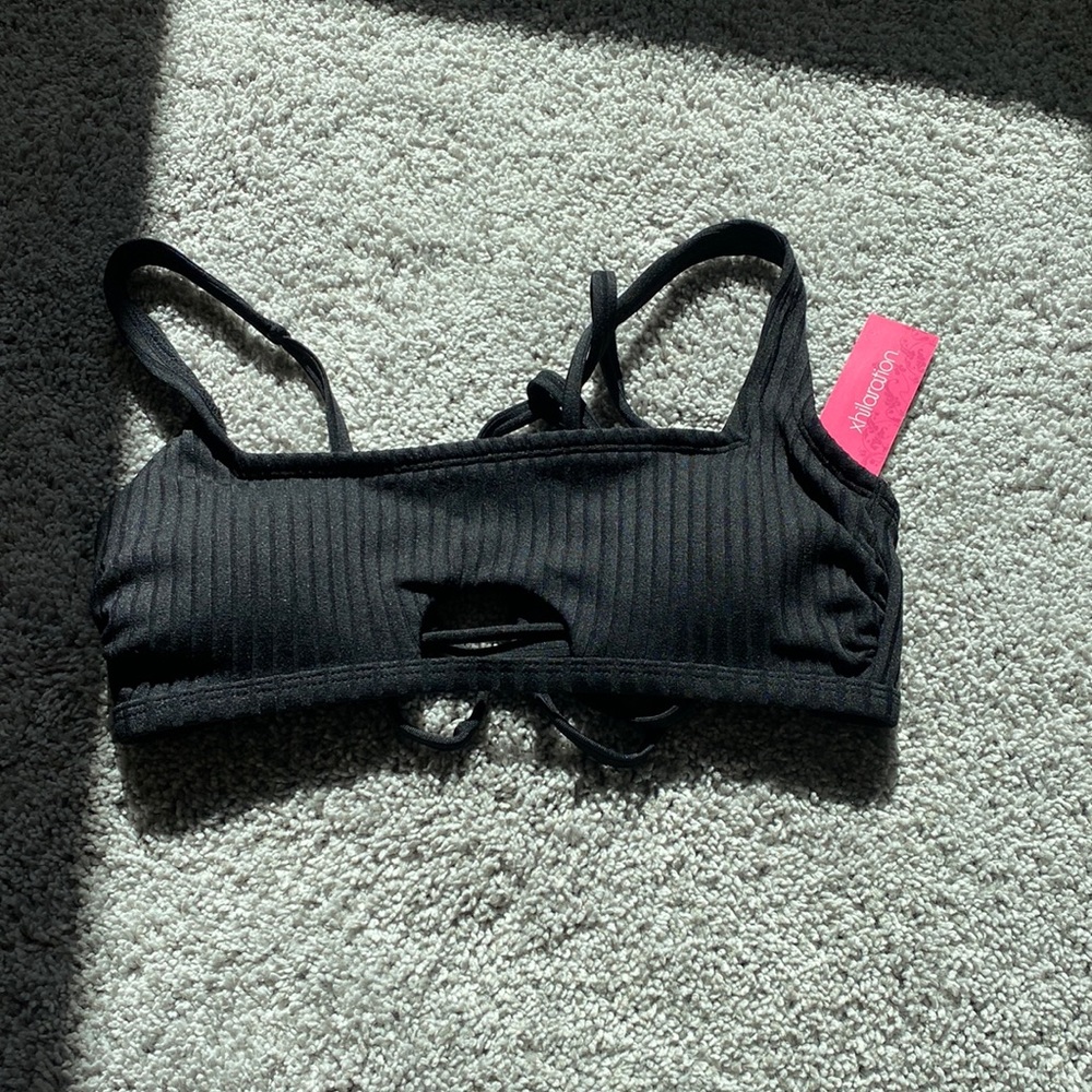 Target black swim top